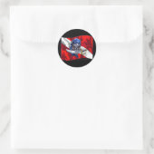 Sticker Rond copie piratediveflag (Sac)