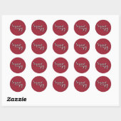 Sticker Rond Copie signée (Feuille)