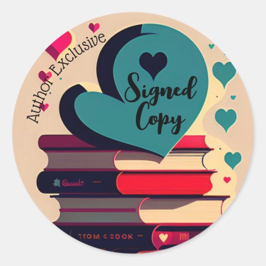 Sticker Rond Copie signée exclusive de l'auteur (Devant)