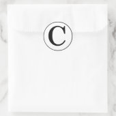 Sticker Rond Copyright, symbole... (Sac)
