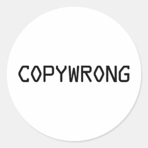 Sticker Rond Copywrong