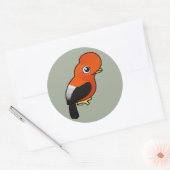 Sticker Rond Coq de rocher andin (Enveloppe)