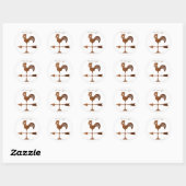 Sticker Rond Coq Wethervane Thunder_Cove (Feuille)