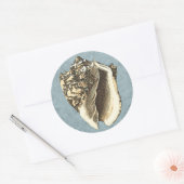 Sticker Rond Coque conique en pierre (Enveloppe)