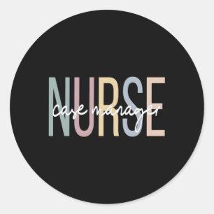 Sticker Rond Coque en soins infirmiers Aget Boho Infirmière Coq