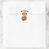 Sticker Rond Coque Nut Funny Peanut Puns (Sac)