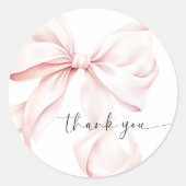 Sticker Rond Coquette à la botte rose (Devant)