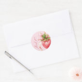 Sticker Rond Coquette Berry Baby shower doux (Enveloppe)