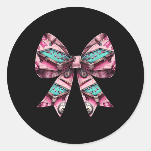 Sticker Rond Coquette Billard billard billard billard billard t (Devant)