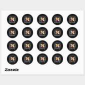 Sticker Rond Coquette Bow 100 Jours De Crayon D'École Enseignan (Feuille)