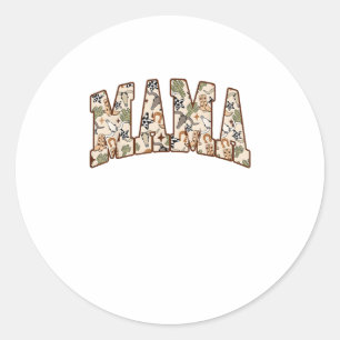 Sticker Rond Coquette Bow Mama Cowgirl Turquoise Wester