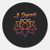 Sticker Rond Coquette De Noël Précieuse En Attente De Noël Femm (Devant)