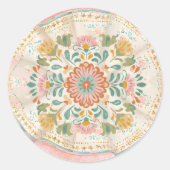 Sticker Rond Coquette Mexican Talavera (Devant)