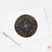 Sticker Rond Coquillages Abstraits (Enveloppe)