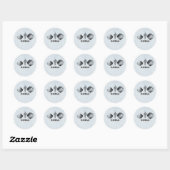 Sticker Rond Coquillages vintages (Feuille)