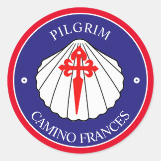 Sticker Rond Coquille de St Jacques chemin francais