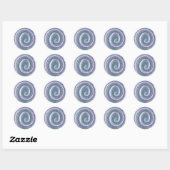STICKER ROND "COQUILLE SPIRALE" (Feuille)