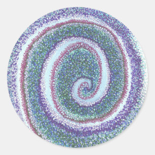 STICKER ROND "COQUILLE SPIRALE"