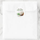 Sticker Rond Coquito Coco Tropical (Sac)