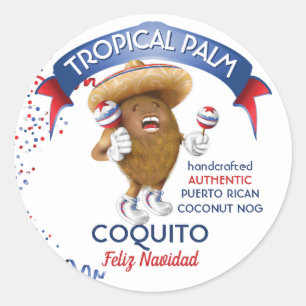Sticker Rond Coquito Coconut Maracas
