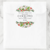 Sticker Rond Coquito maison personnalisée (Sac)