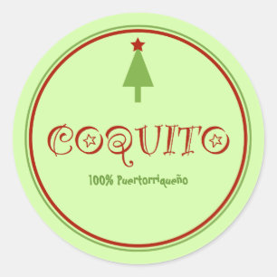 Sticker Rond Coquito Portoricain