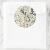 Sticker Rond Corail d'aquarelle antique (Sac)