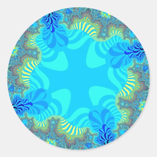 Sticker Rond Corail Reef Cross (Devant)
