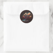 Sticker Rond Corail spatial (Sac)