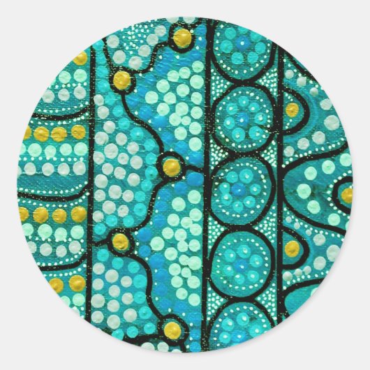 Sticker Rond Coral Journey (Devant)