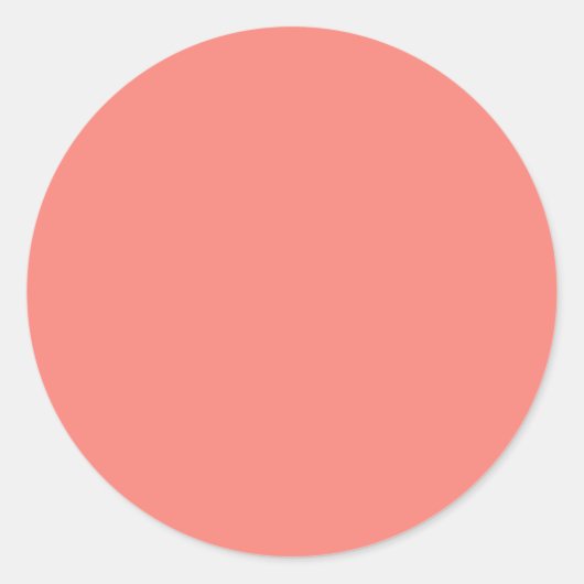 Sticker Rond Coral rose meilleure couleur (Devant)