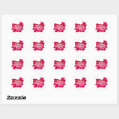 Sticker Rond Corazon de San Valentin  (Feuille)