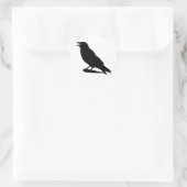 Sticker Rond Corbeau (Sac)