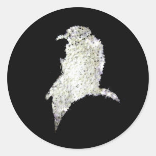 Sticker Rond Corbeau