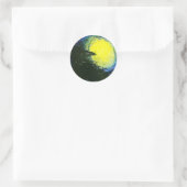 Sticker Rond Corbeau (Sac)