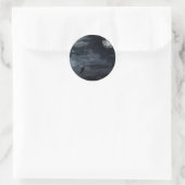 Sticker Rond Corbeau Lune - Art Pleine lune (Sac)