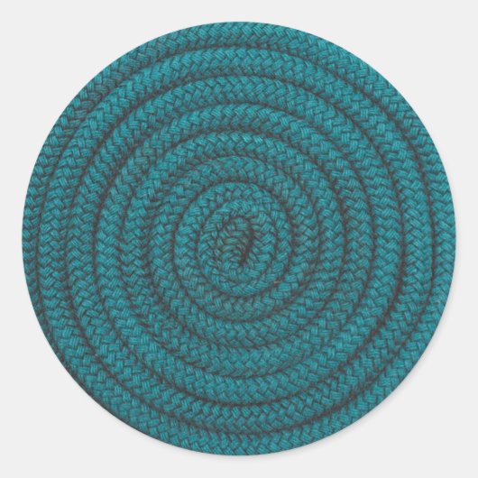 Sticker Rond Corde bleue (Devant)