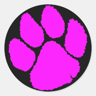 Sticker Rond COREY TIGER 1980's RETRO TIGER CLAW ROSE