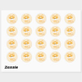 Sticker Rond Corgi mignon (Feuille)