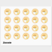 Sticker Rond Corgi PNJ certifié (Feuille)