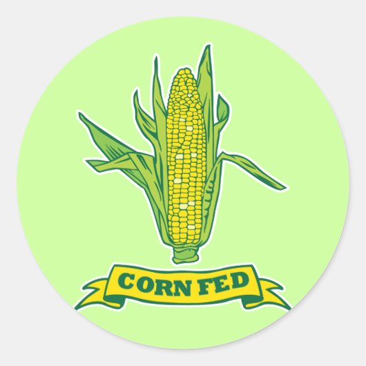 Sticker Rond Corn Fed (Devant)