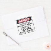 Sticker Rond Corne française en danger (Enveloppe)