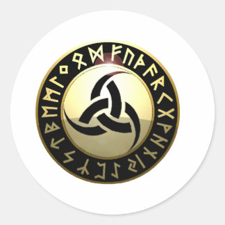 Sticker Rond Corne triple d'Odin