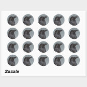 Sticker Rond Corneille (Feuille)