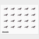 Sticker Rond Corneille (Feuille)