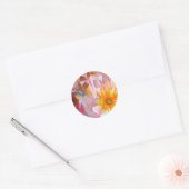 Sticker Rond Cornelia rose rose rose pastel (Enveloppe)