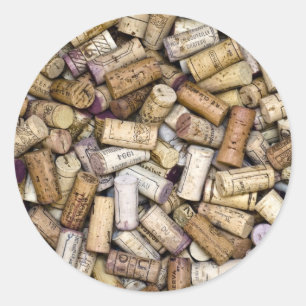 Sticker Rond Cornes à vins fins