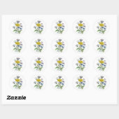 Sticker Rond Cornfleurs (Feuille)