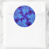 Sticker Rond Cornflower Blue Speckle (Sac)
