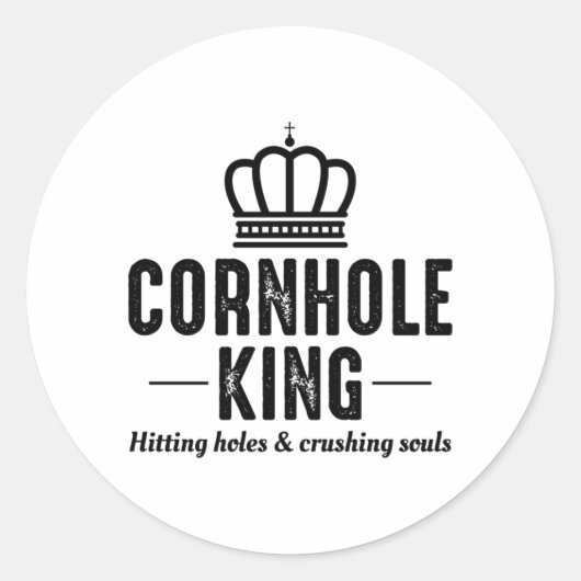 Sticker Rond Cornhole Bean Bag Toe extérieur pelouse jeu (Devant)